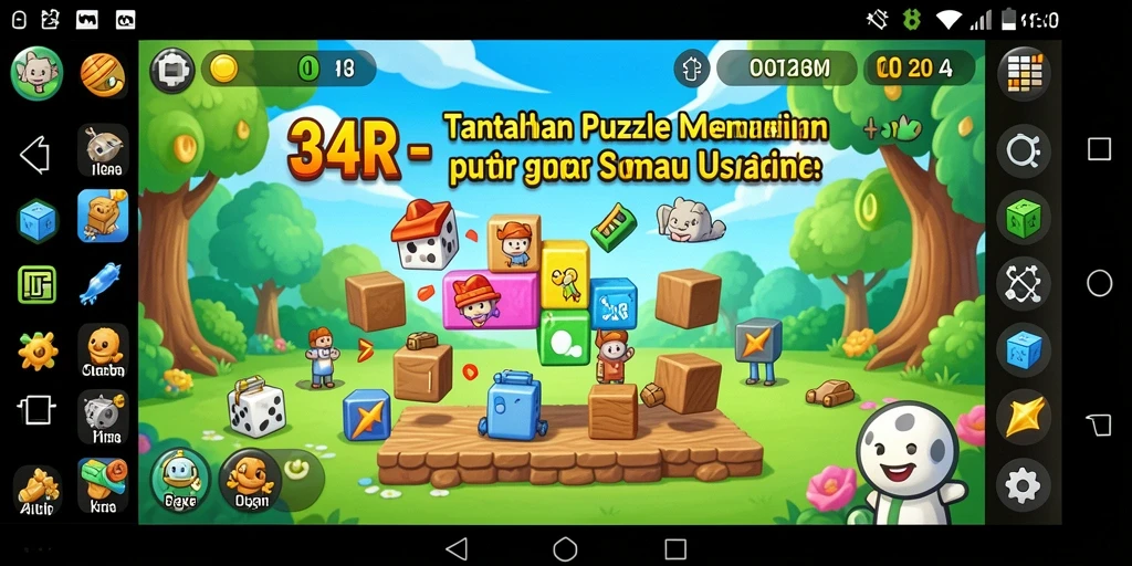 Screenshot menunjukkan gameplay Puzzle yang seru dan menantang.