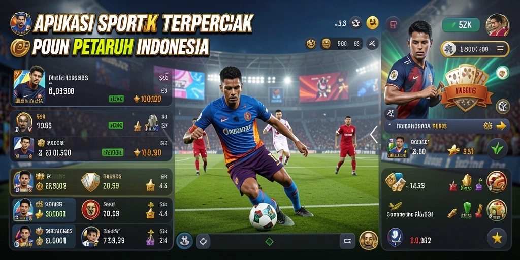 Tampilan utama aplikasi 5ZK dengan berbagai pilihan taruhan olahraga.