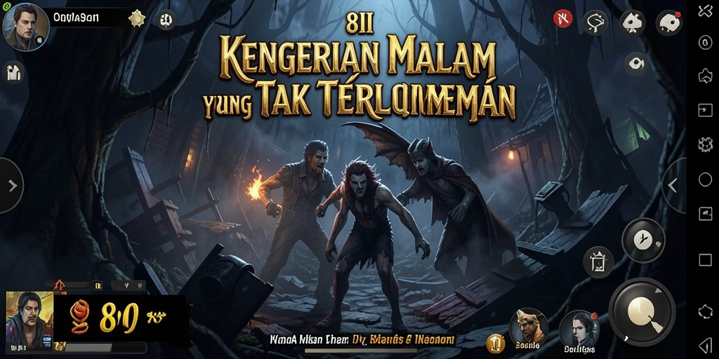 Tampilan gameplay menegangkan di dalam game Horror 8II.