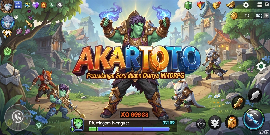 Tampilan gameplay menakjubkan dari AKARTOTO di dunia MMORPG.