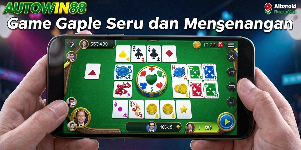 Tampilan gameplay seru Gaple di AUTOWIN88.