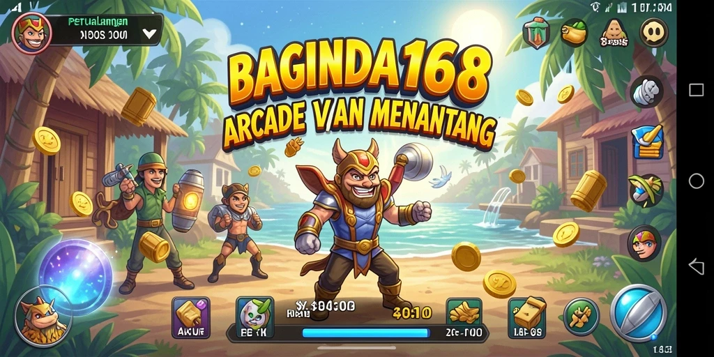 Screenshot gameplay seru dari BAGINDA168 yang menunjukkan aksi menantang.