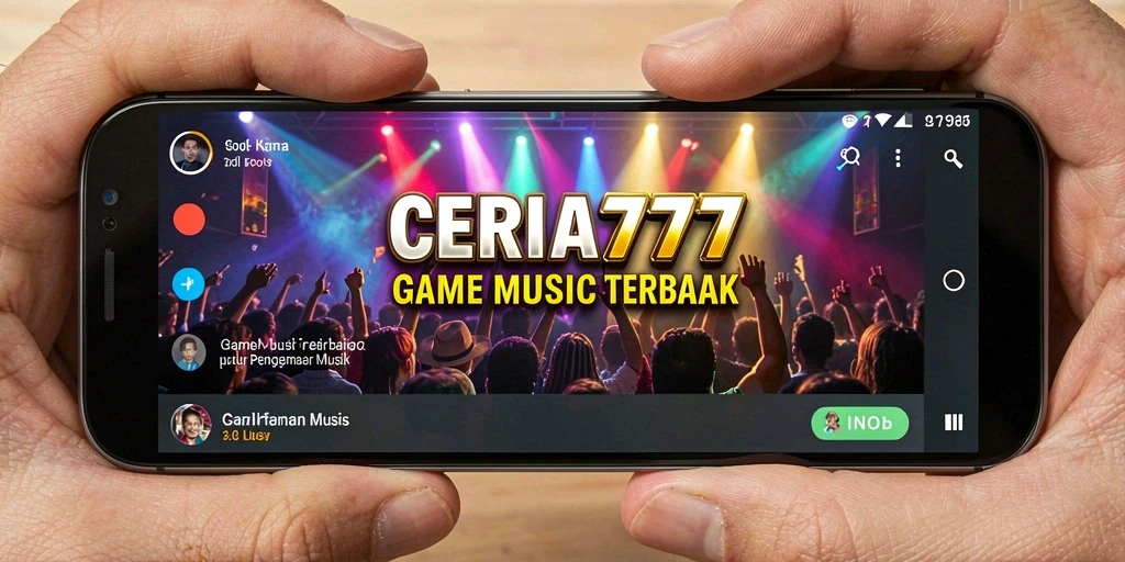 Tampilan gameplay CERIA777 yang seru dengan musik interaktif.