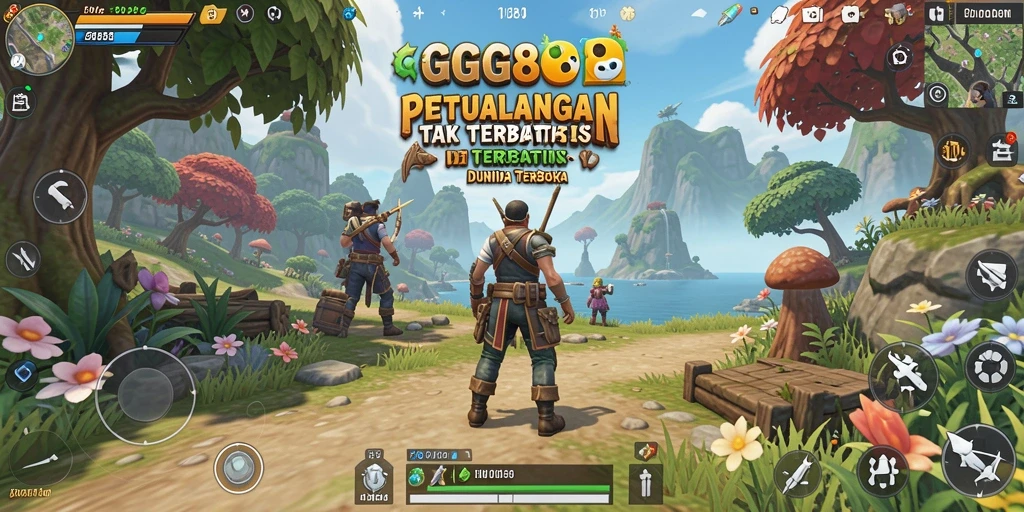 Screenshot gameplay GGG888 yang menampilkan pengalaman Open World yang mendalam.
