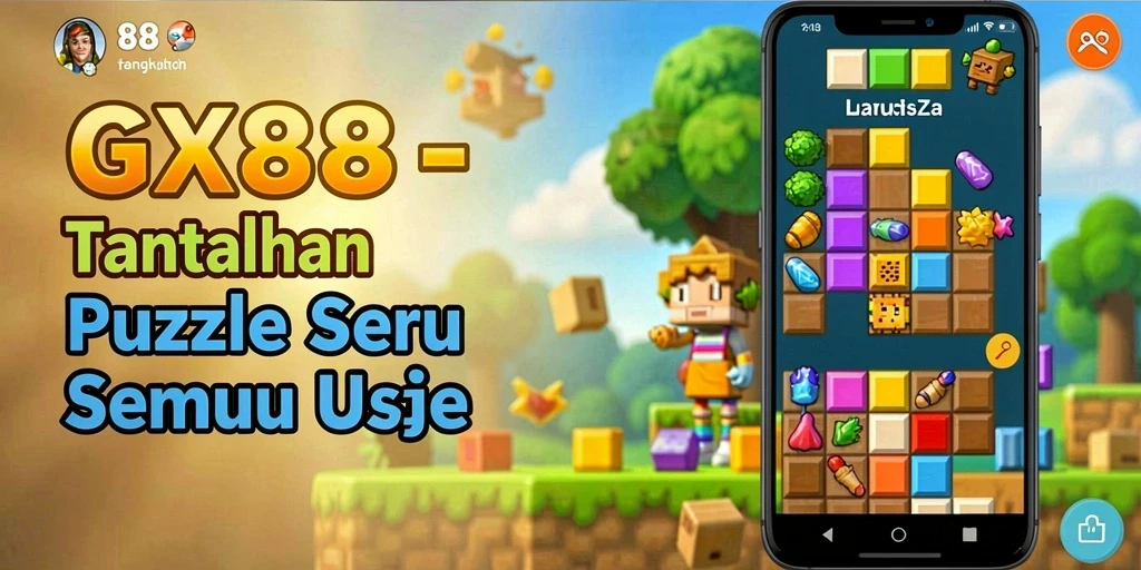 Tampilan gameplay GX88 dengan berbagai teka-teki menantang dan interaksi sosial.