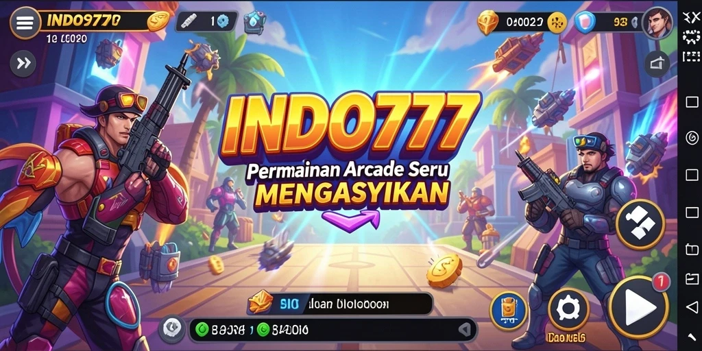 Tangkapan layar dari gameplay seru INDO777 yang menampilkan aksi Arcade.