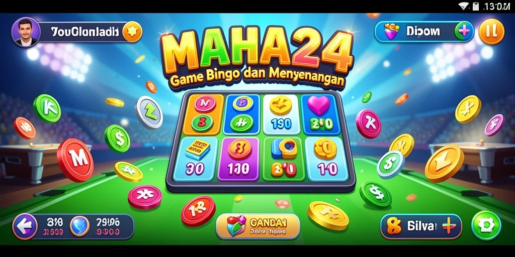 Tampilan gameplay Bingo yang seru di MAHA24.