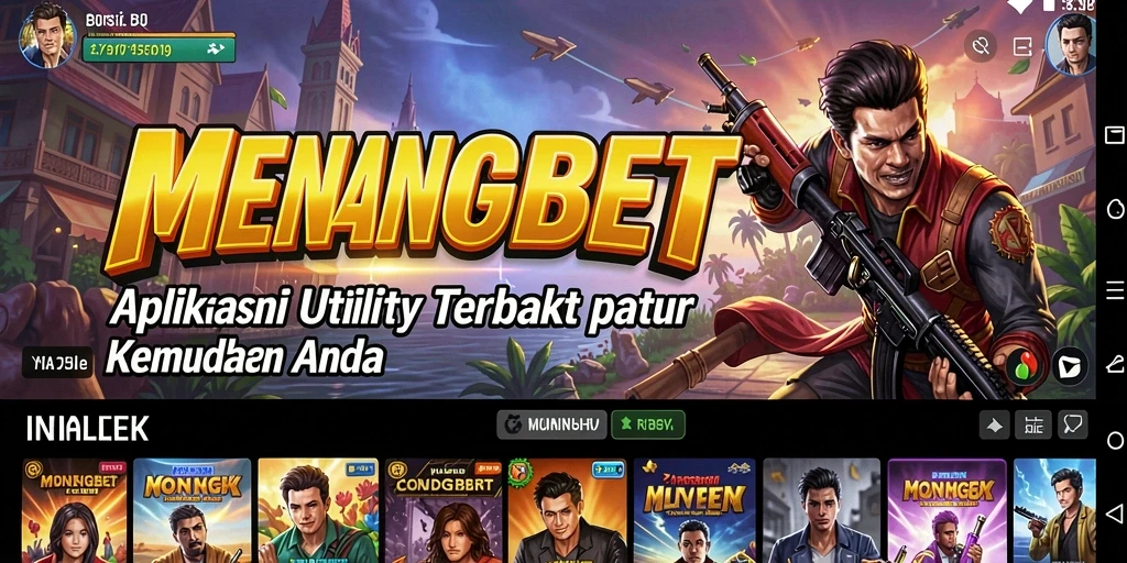 Tampilan antarmuka utama MENANGBET yang user-friendly dan interaktif.