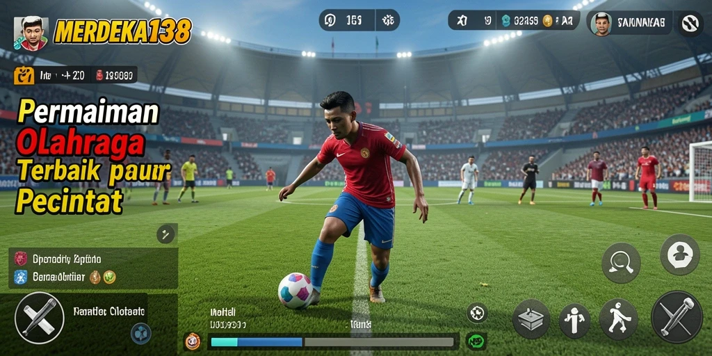 Tampilan utama MERDEKA138 saat gameplay olahraga yang seru.