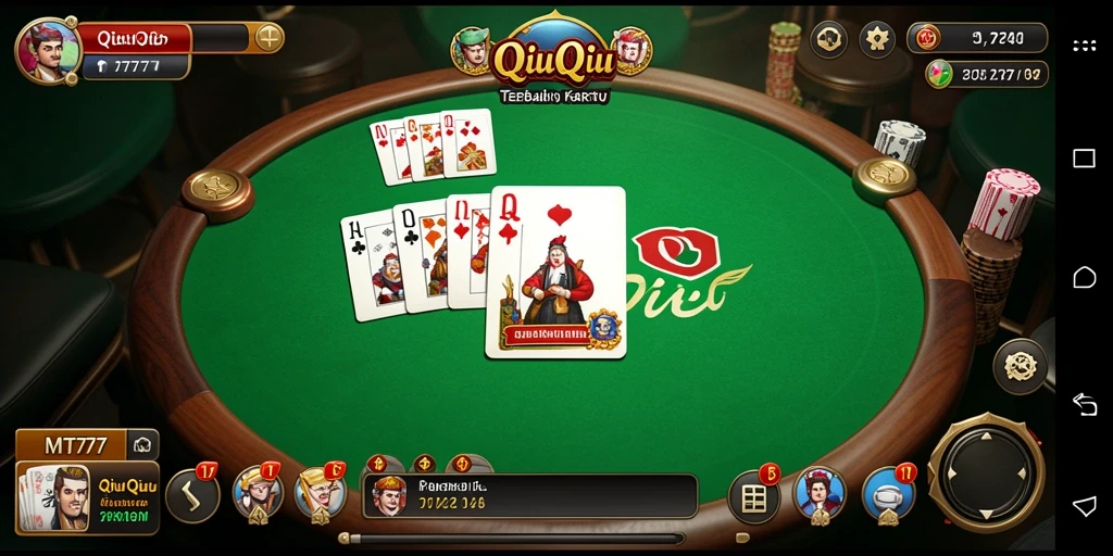 Tampilan gameplay QiuQiu yang seru dan menegangkan.