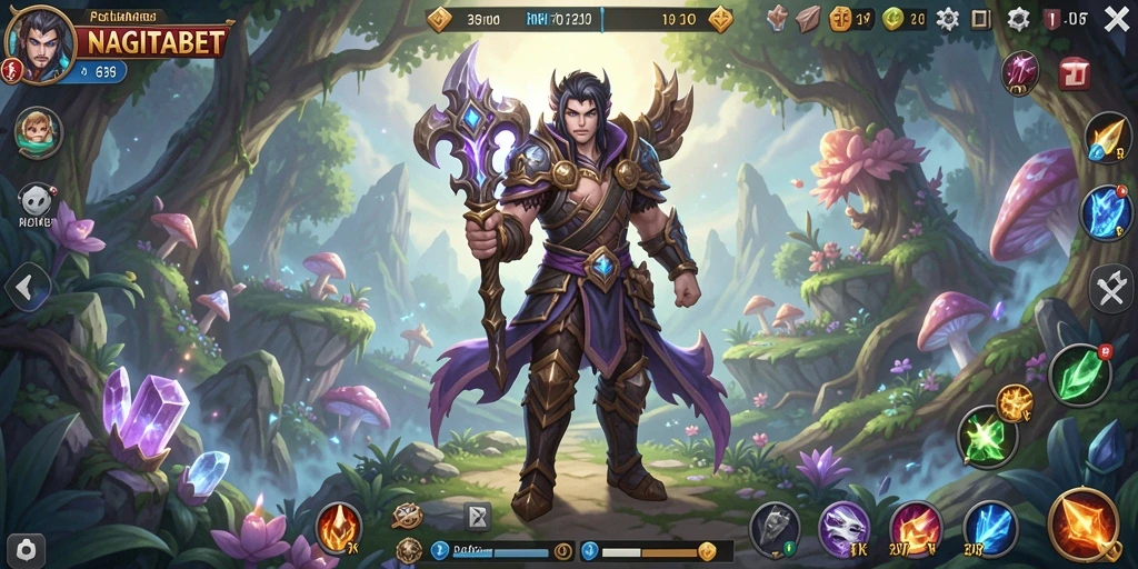 Tampilan gameplay yang menarik dengan aksi RPG yang mendebarkan.