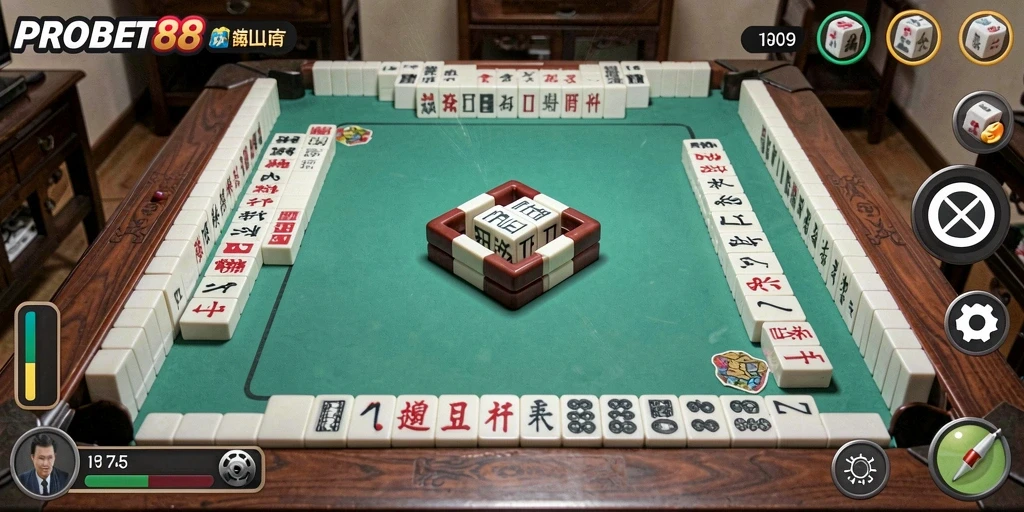 Screenshot dari gameplay Mahjong PROBET88 yang menyenangkan.