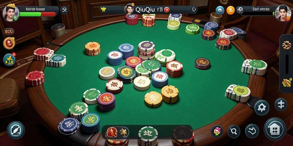 Tampilan menarik dari gameplay QiuQiu di SD107.