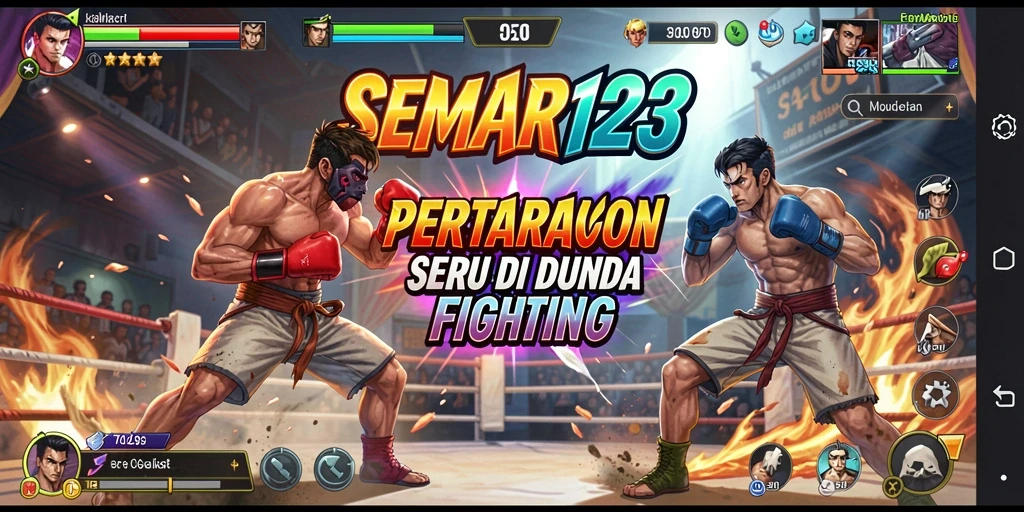 Tampilan gameplay pertarungan seru di SEMAR123.