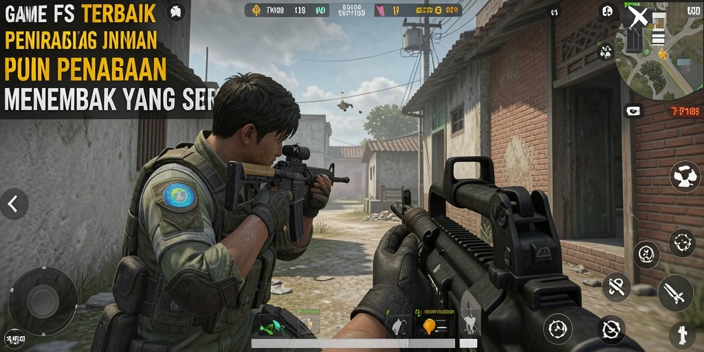 Tangkapan layar gameplay TKP188 menampilkan aksi menembak yang intens dan penuh strategi.