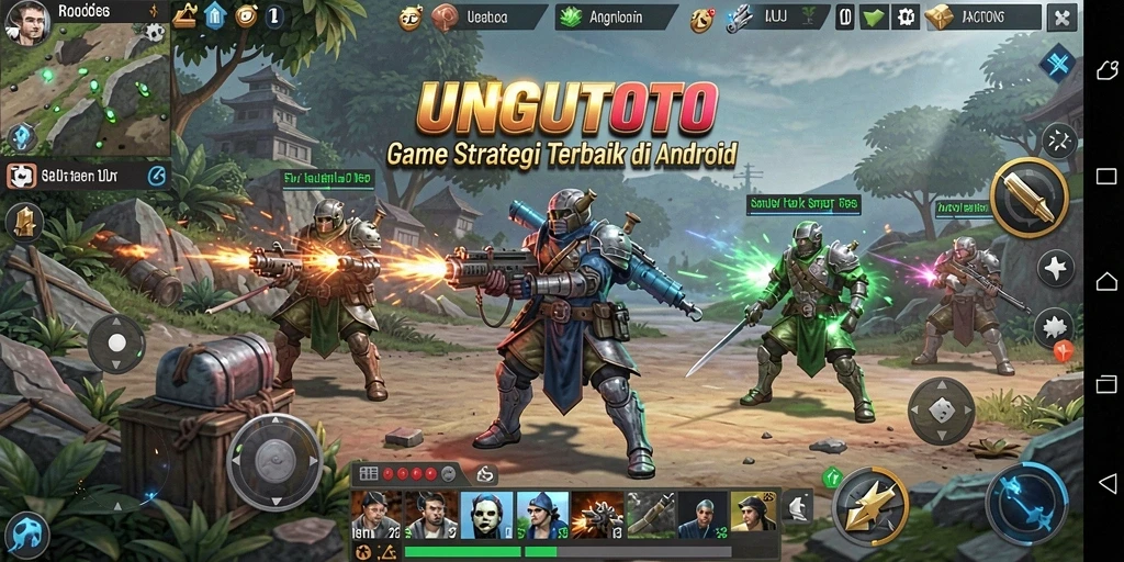 Gameplay menarik UNGUTOTO dengan strategi pembangunan kingdom.
