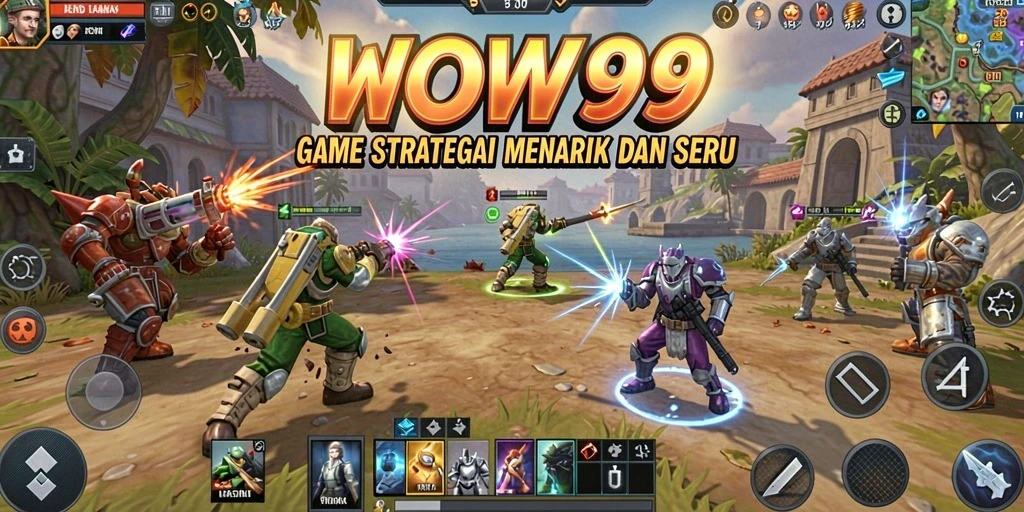 Tampilan gameplay menarik dari pertandingan SLG yang intens.