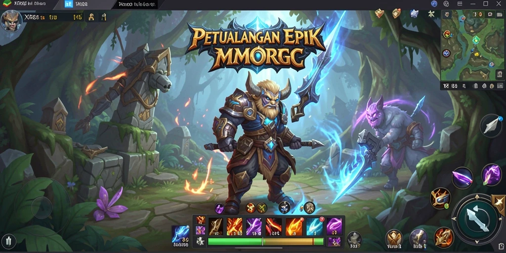 Screenshot XR88 menampilkan aksi seru dalam dunia MMORPG.
